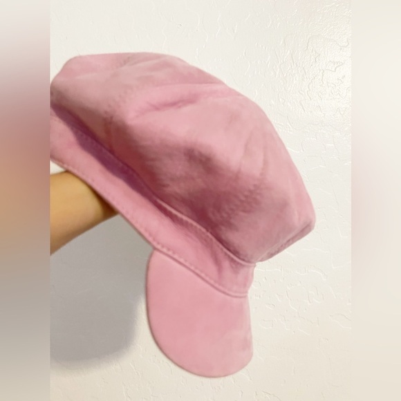 helen kaminski Baby Pink Baker Boy Leather Hat main image 6